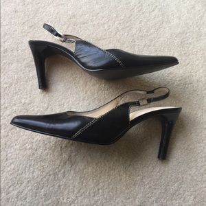 Classy Black Anne Klein shoes.